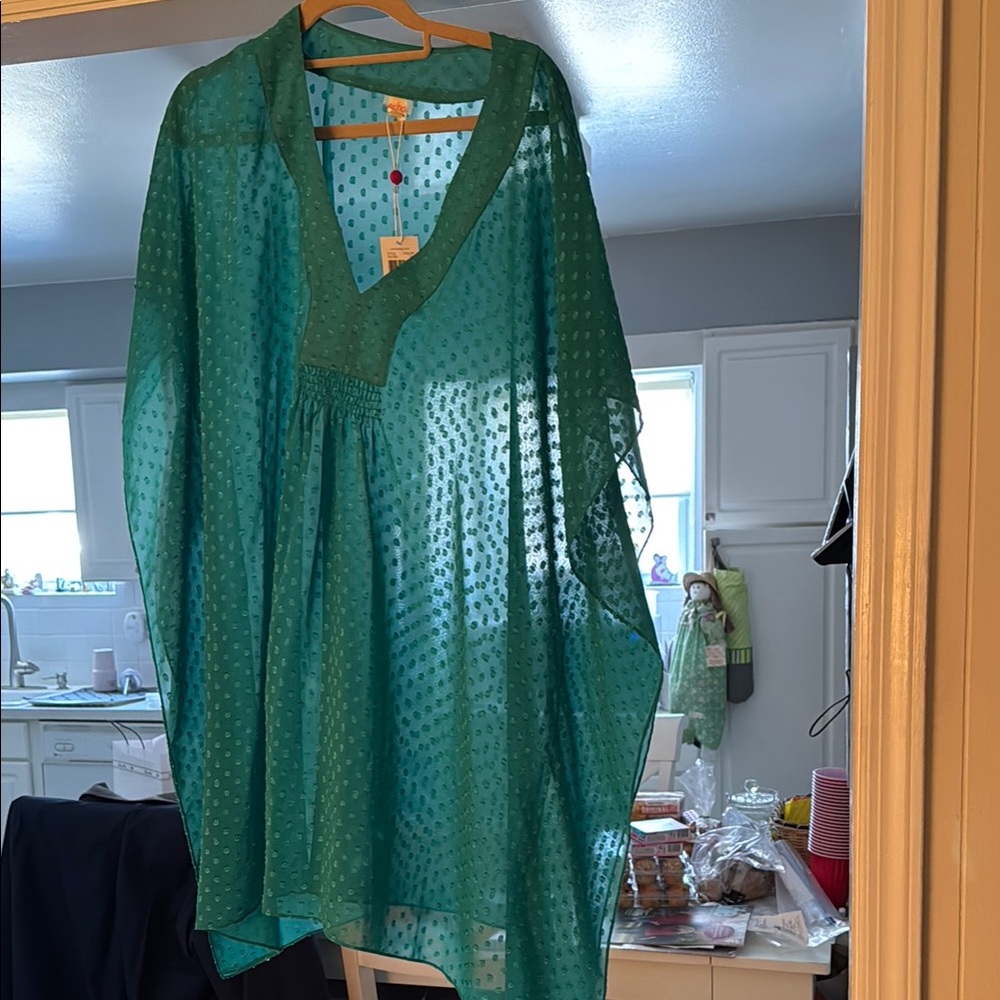 Teal Sheer Women's Top